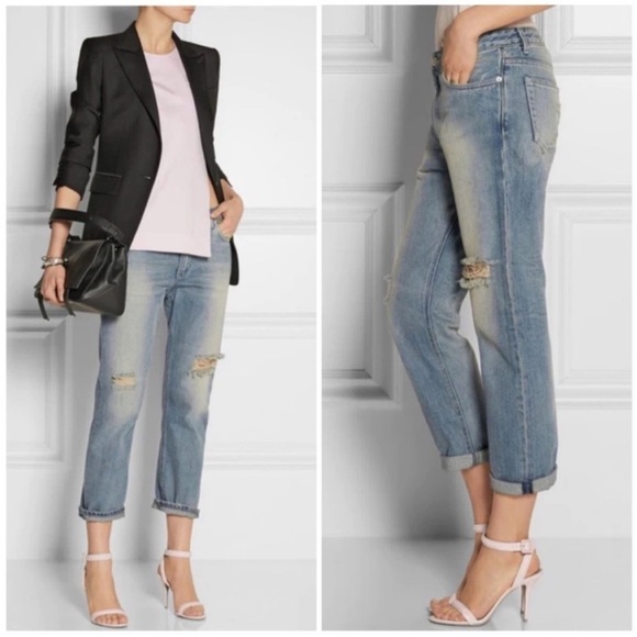 Acne Studios Pop Trash Distressed Straight Jeans - Picture 3 of 10